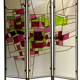 Paravent en vitrail (Stained glass folding screen)