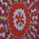 Vintage hand-embroidered Uzbek Suzani 237x300 cm
