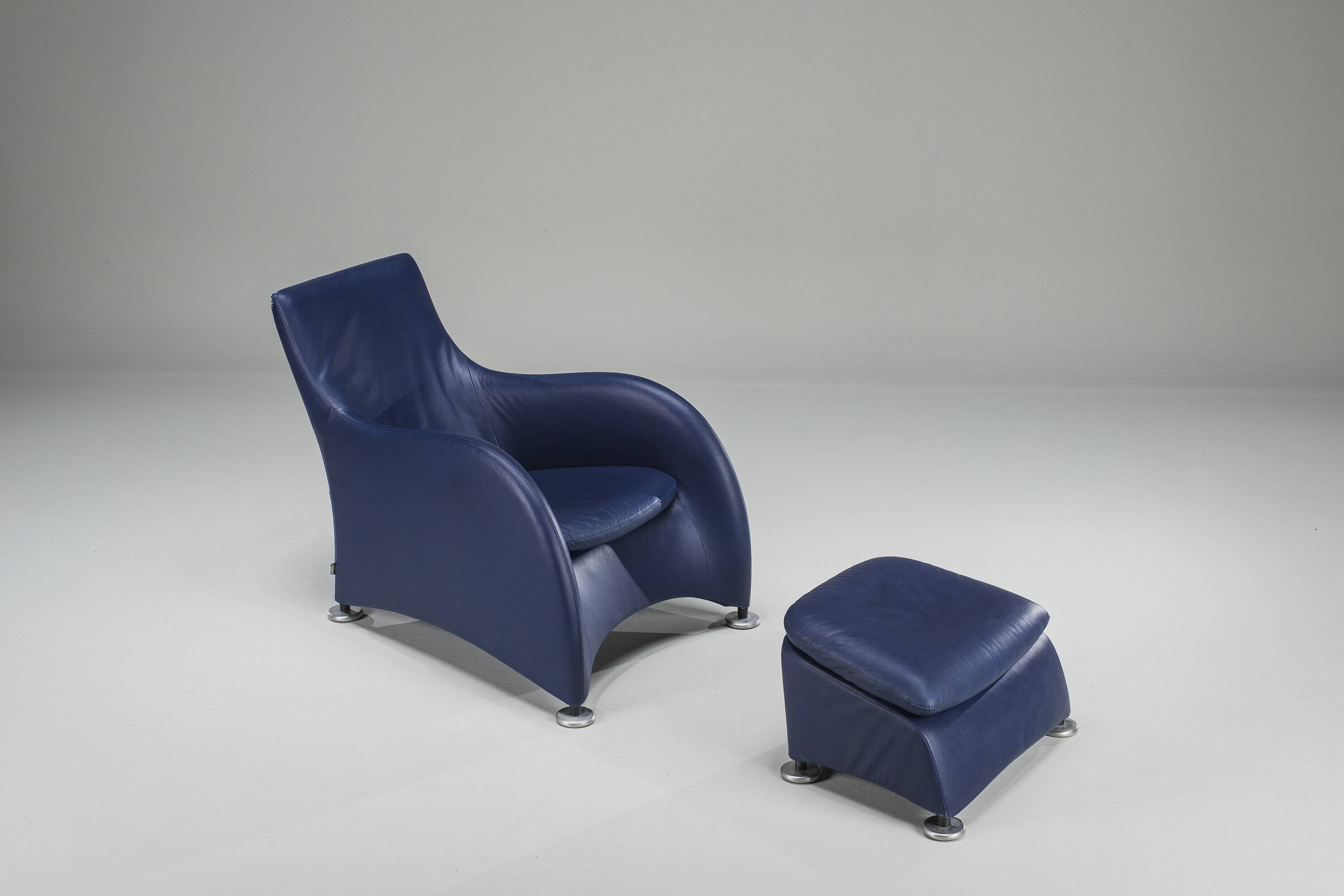 Set of Loge Lounge Chair & Ottoman by Gerard Van Den Berg for Montis, 1990s