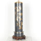 Set of 2 Chinese vintage table lamps with bamboo decor