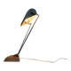 Large metal desk lamp with Wood Design texture by Eileen Gray, 1950s, France.