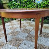 Scandinavian design round table in teak