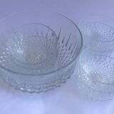 Arcoroc bowl with 6 cups