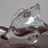 Fish emptier, Crystallin from Vannes le Châtel, Vintage France