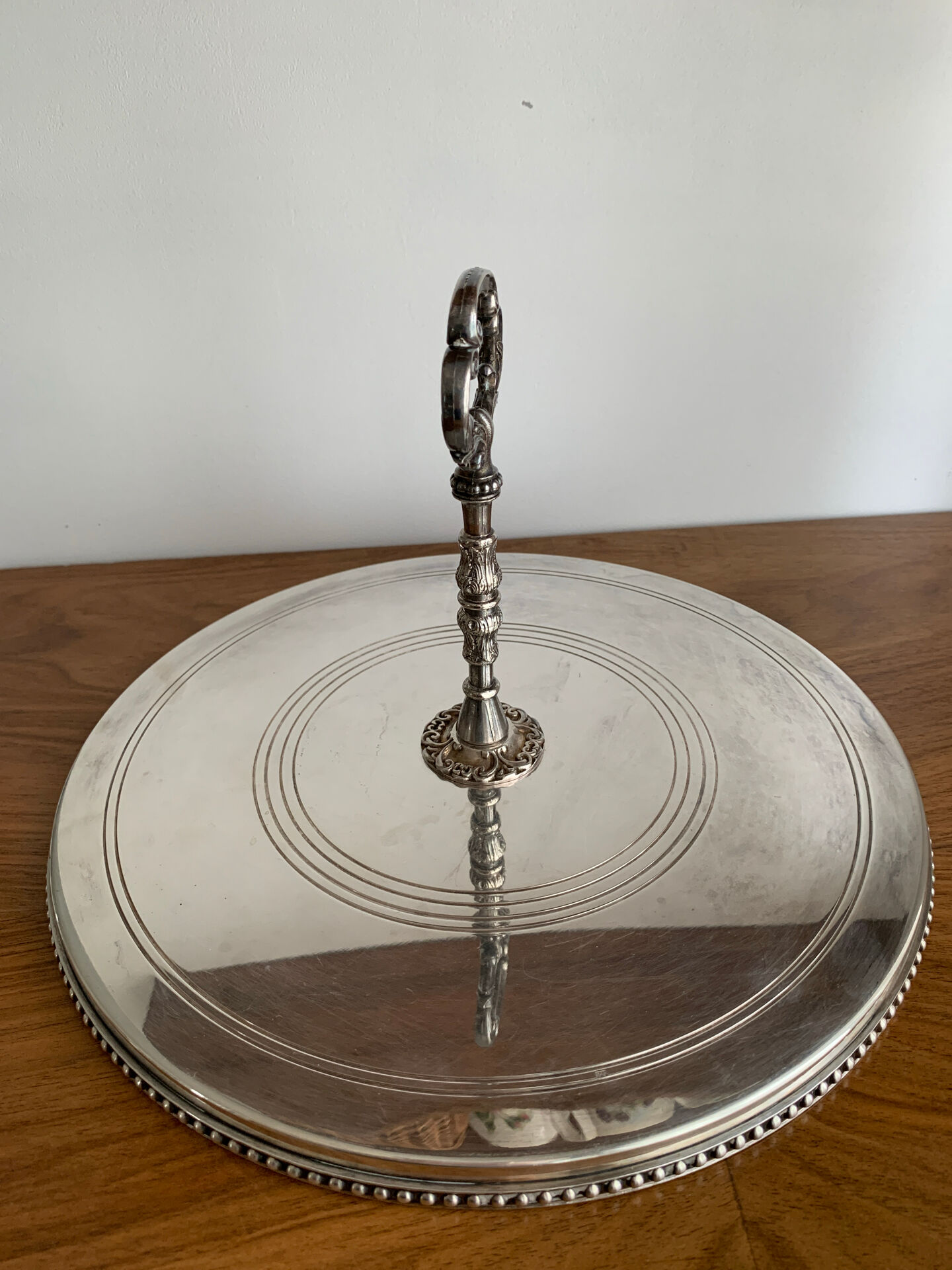 Silver-plated metal tray Roux-Marquiand
