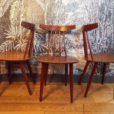Trio of poul volther 370 frem røjle chairs
