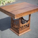 Vintage wooden dining table, wooden table, living room table, interior decor