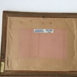 Table framed bouquet of flowers