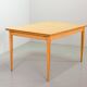 Large Extendable Solid Beech Wooden Dining Table Arno Lambrecht style 1950s
