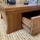 Pair of low cabinets in solid wood – bedside tables or side tables.