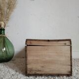 Old raw wooden box