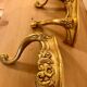 Pair of gilded wall shelves