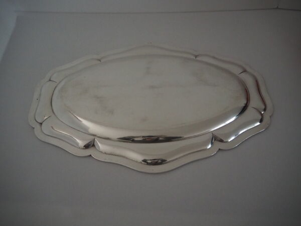 Plat de forme ovale, collection chinon filets, christofle