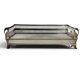 Important silver-plated metal table in the Louis XVI style.