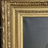 Huile sur toile, fin XIXe, jeune femme