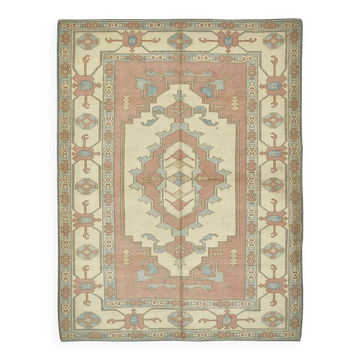 Tapis vintage anatolien turc 222 cm x 285 cm