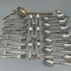 MENAGERE IN SILVER METAL DIXI 36 PIECES ART DECO LADLE SPOONFULS BOX
