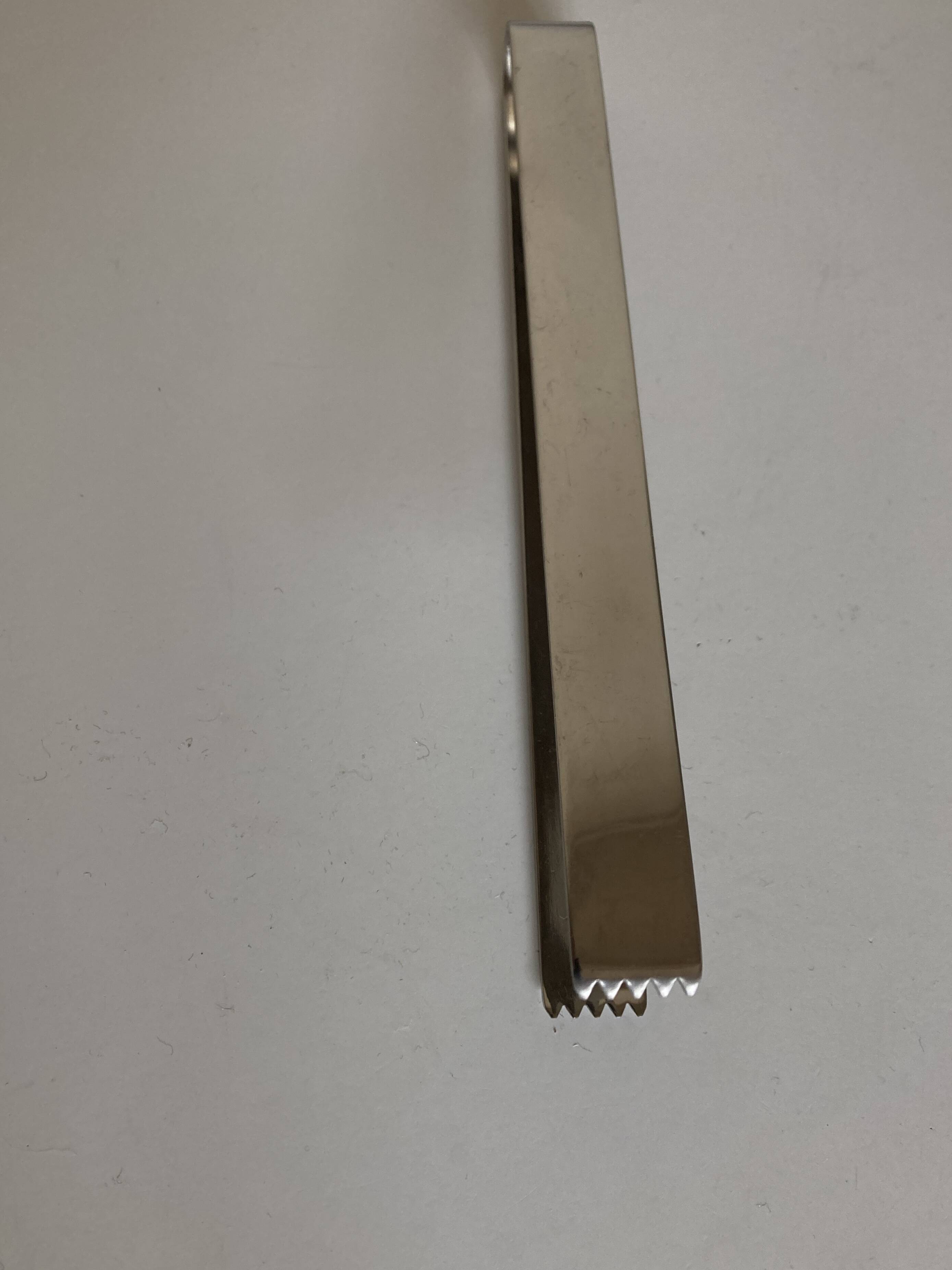 Mid-century design steel ice tongs