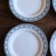 A set of 6 flat plates Terre de Fer Guirlandes Louis XVI Salins