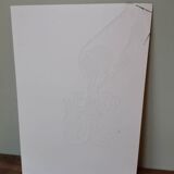 Woodcut engraving original print stamped numbered pattern hand
