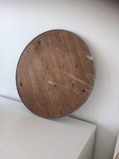 Miroir rond vintage métal 42cm