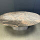 Vintage oval granite dining table, 1970s