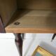 table de nuit chevet en bois laqué et laiton