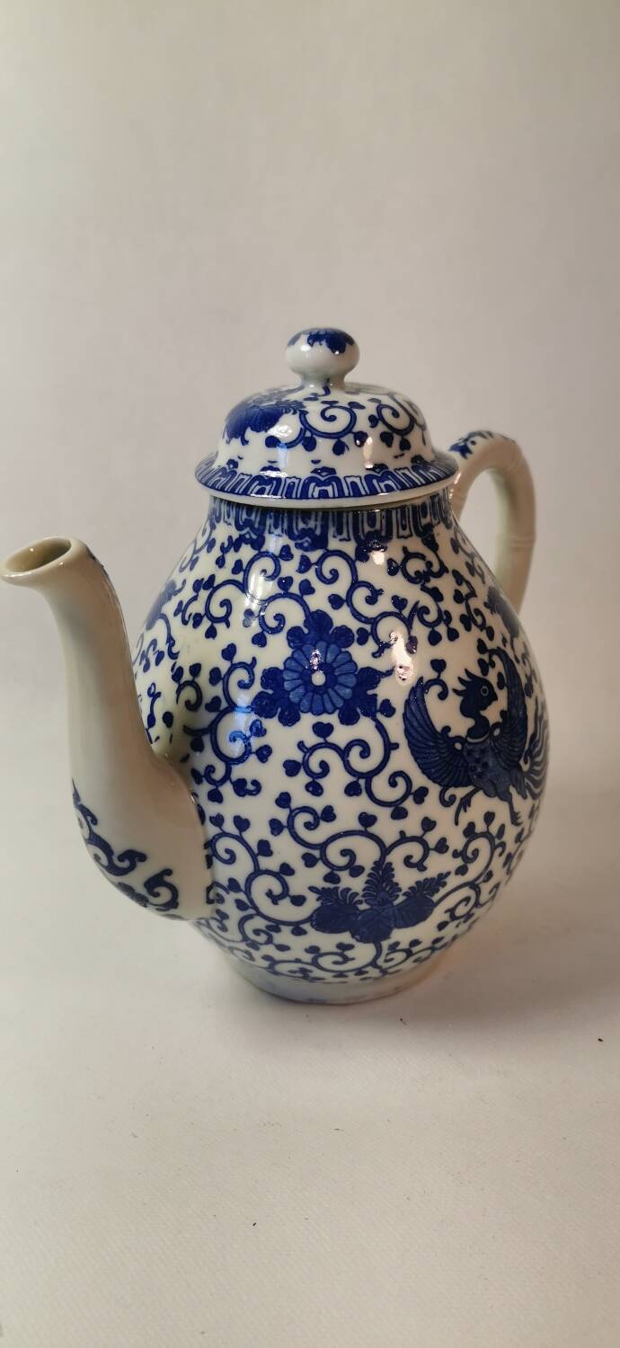 Blue White Japanese Porcelain Tea Set
