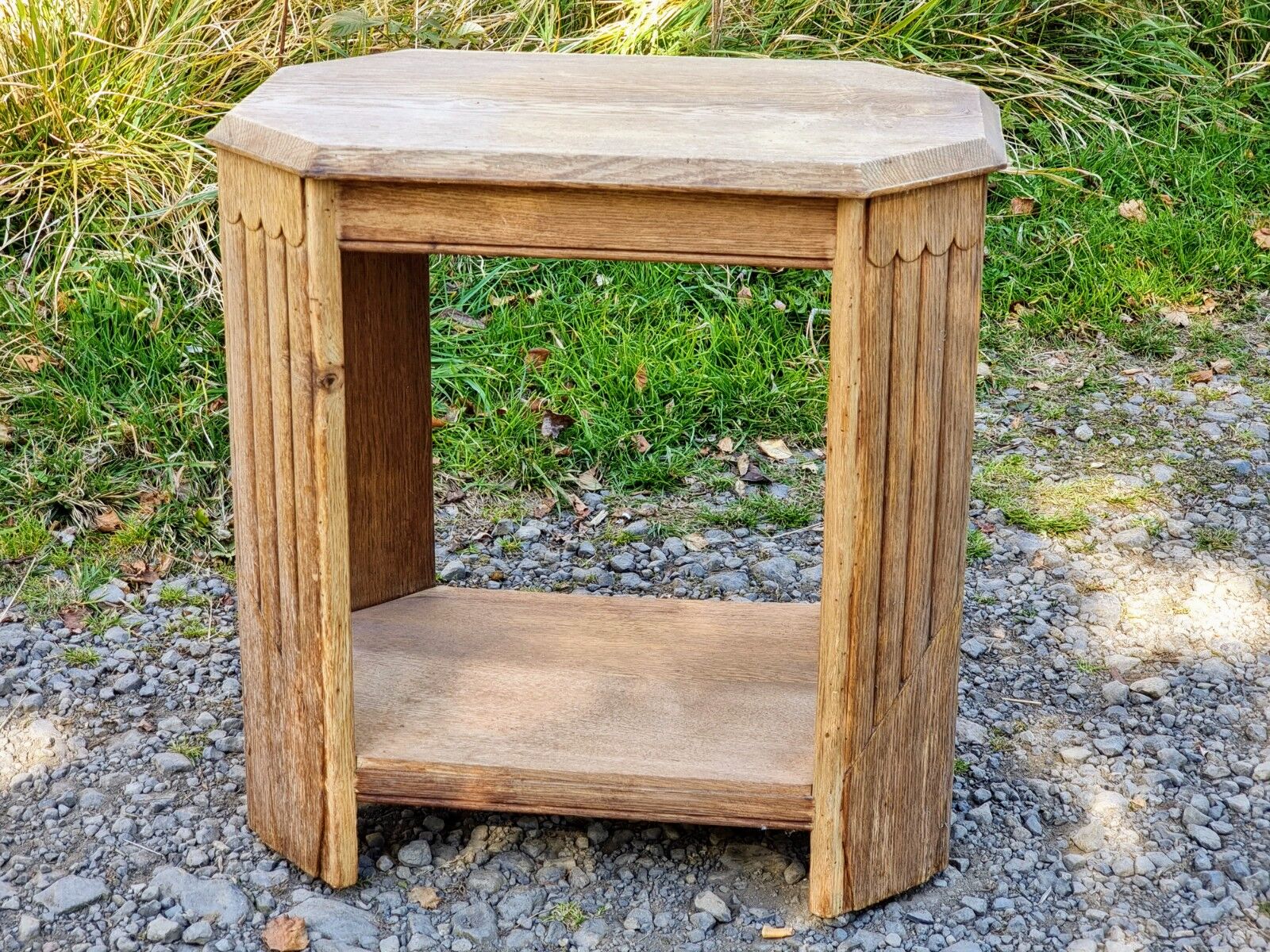 Old French oak side table