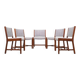 Set of five teak chairs, Danish design, 1970s, production: Denmark
