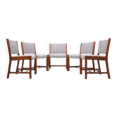 Set of five teak chairs, Danish design, 1970s, production: Denmark