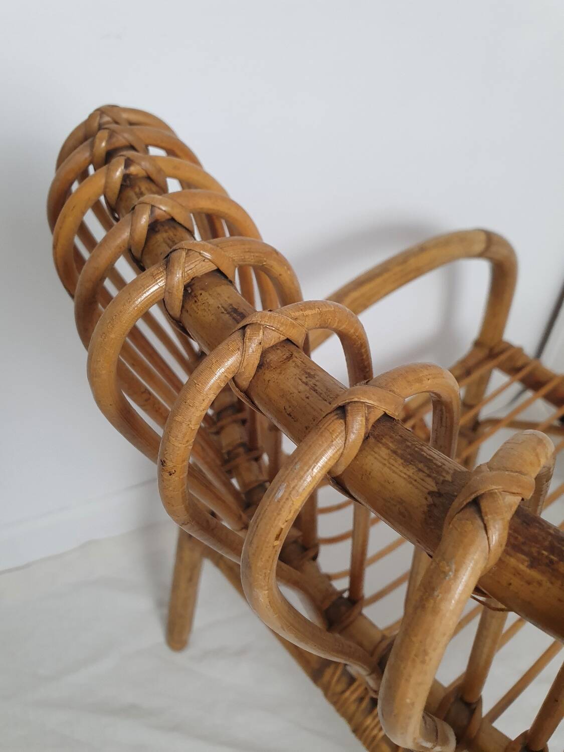 1960s rattan armchair