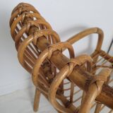1960s rattan armchair