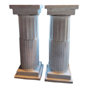 Paire de colonnes sellettes