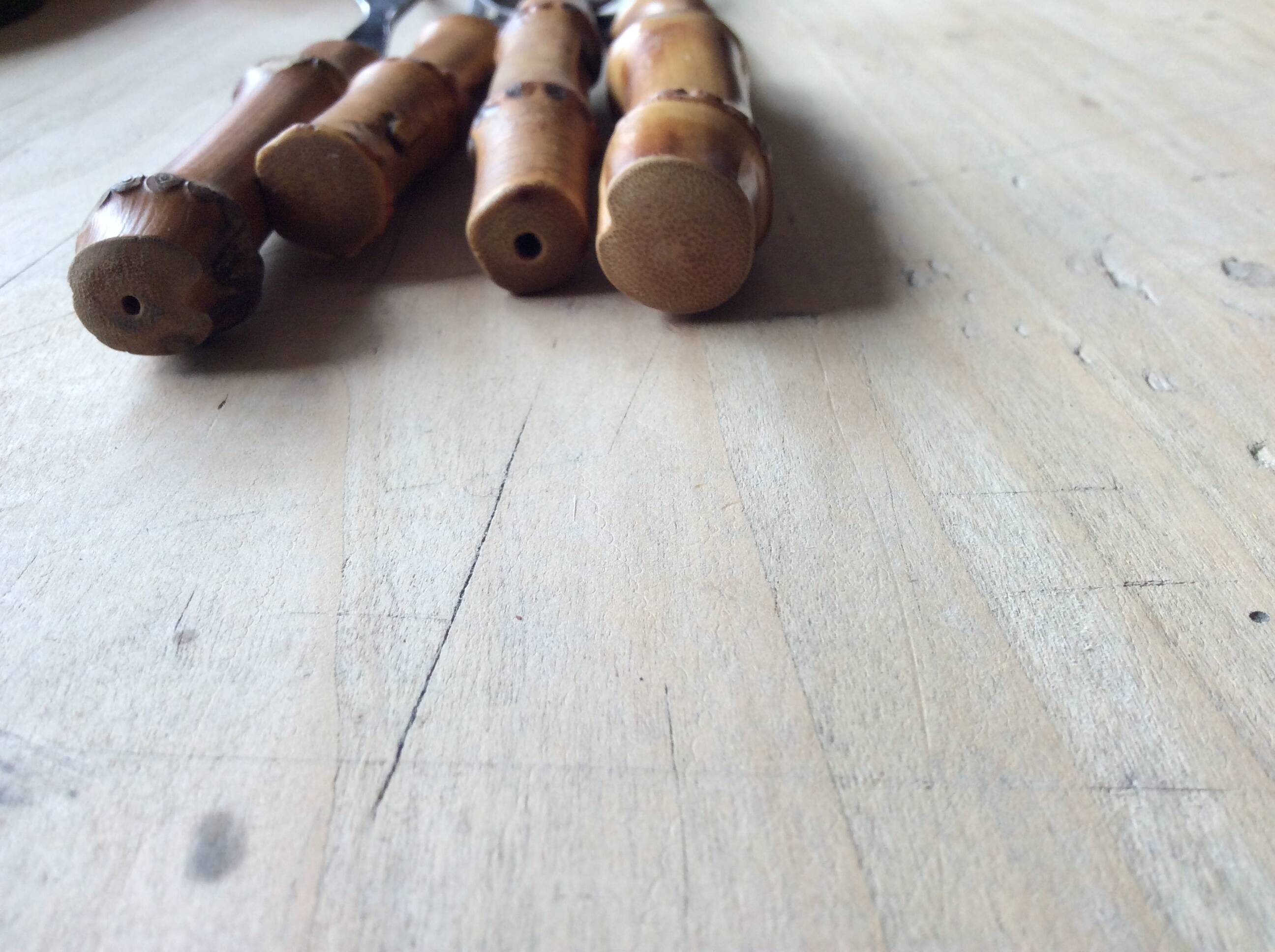 Bamboo cutlery set