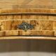 Antique Italian writing desk in olive wood circa 1860