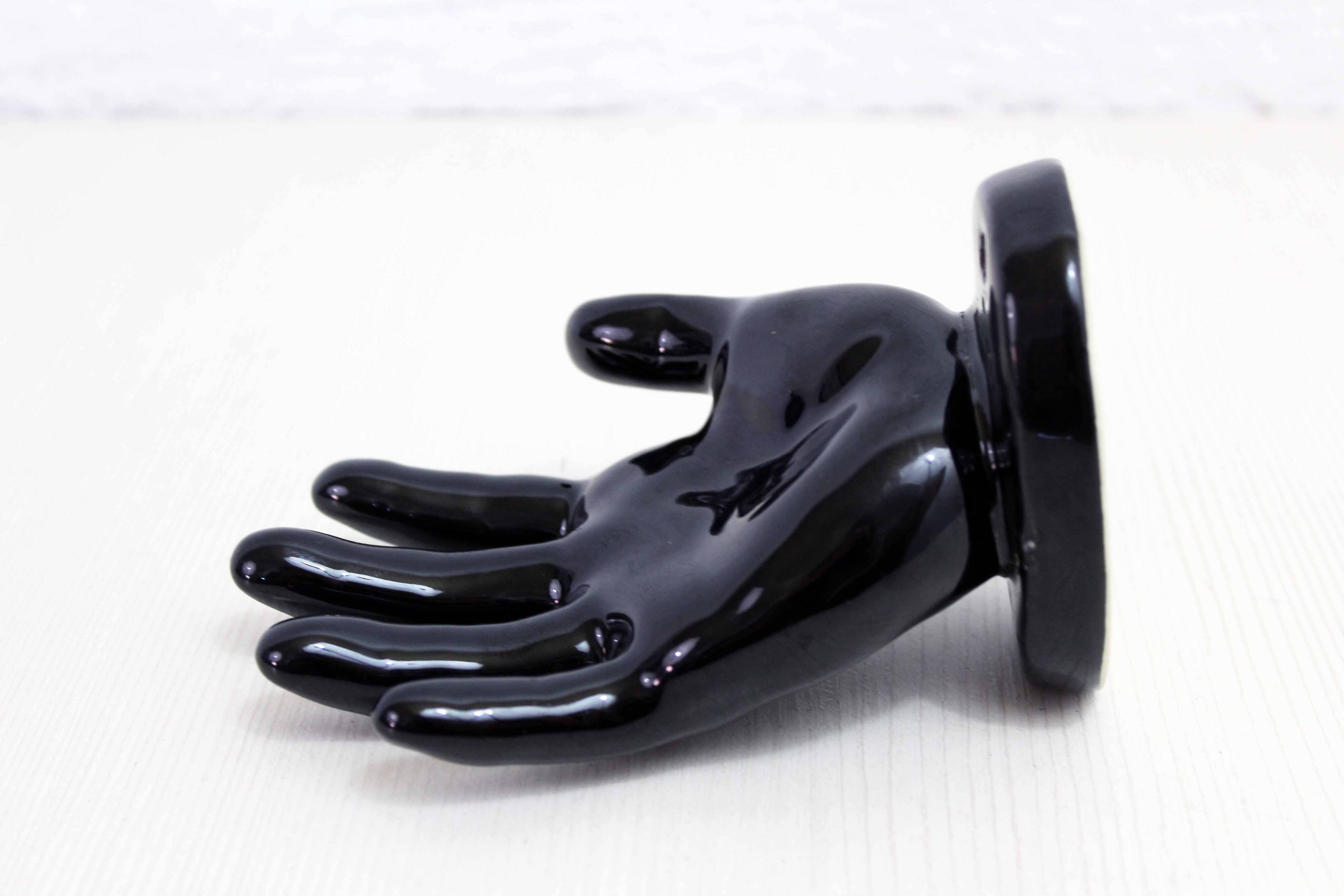 Earthenware hand soap holder