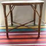 Coffee table in rattan 60s