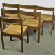 Vintage WENGE dining chairs in modern minimalist style, 1960s