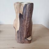 Vase Imitation Bois Mat Vintage