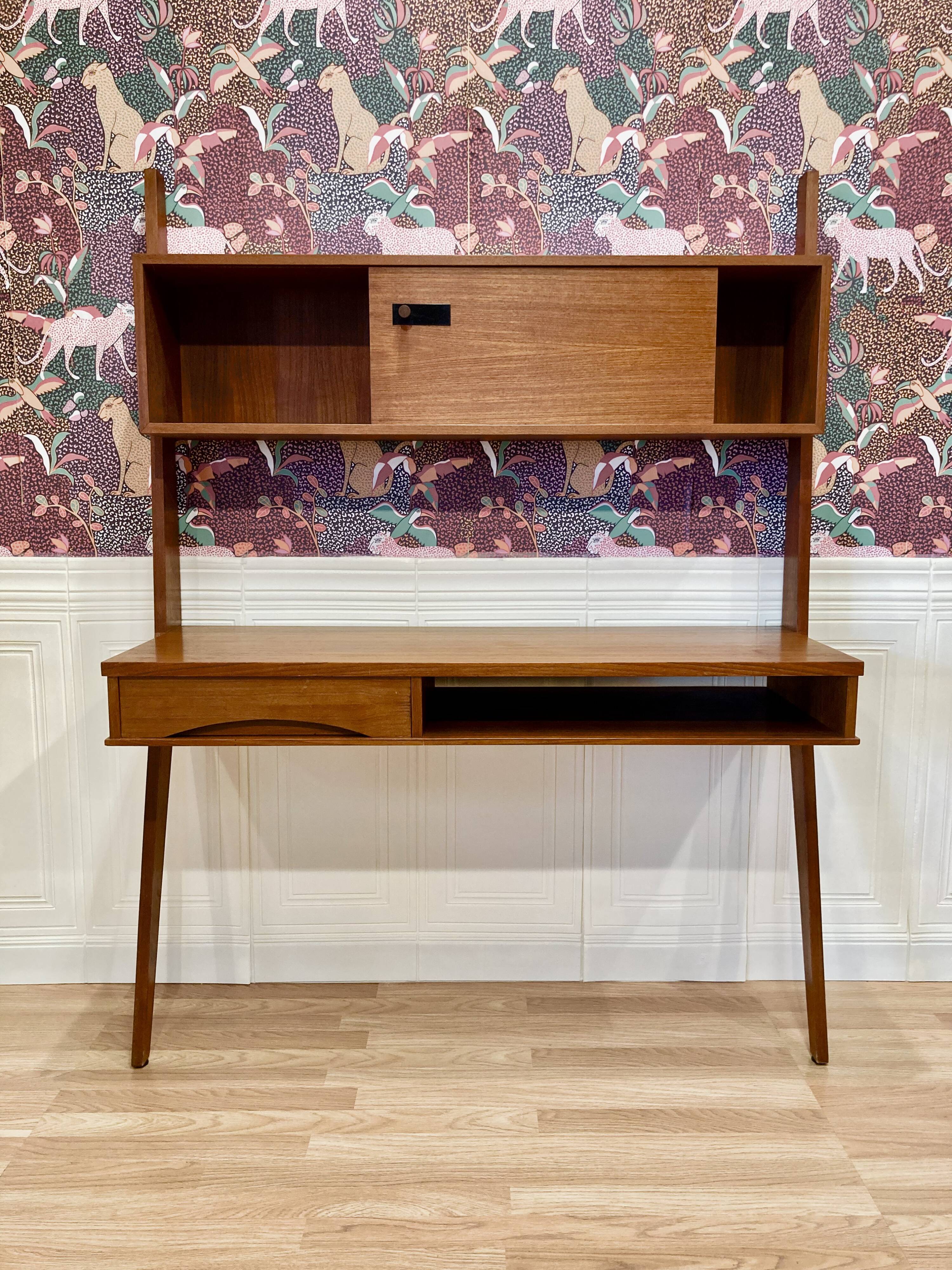 Elegant 1950s Scandinavian design desk.