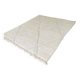 Berber carpet Beni Ouarain plain cream patterns in relief 196x172