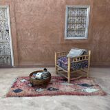 Red Boujad Moroccan rug - 221 x 89 cm