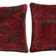 Lot de 2 housses de coussin turque vintage 38x38 cm