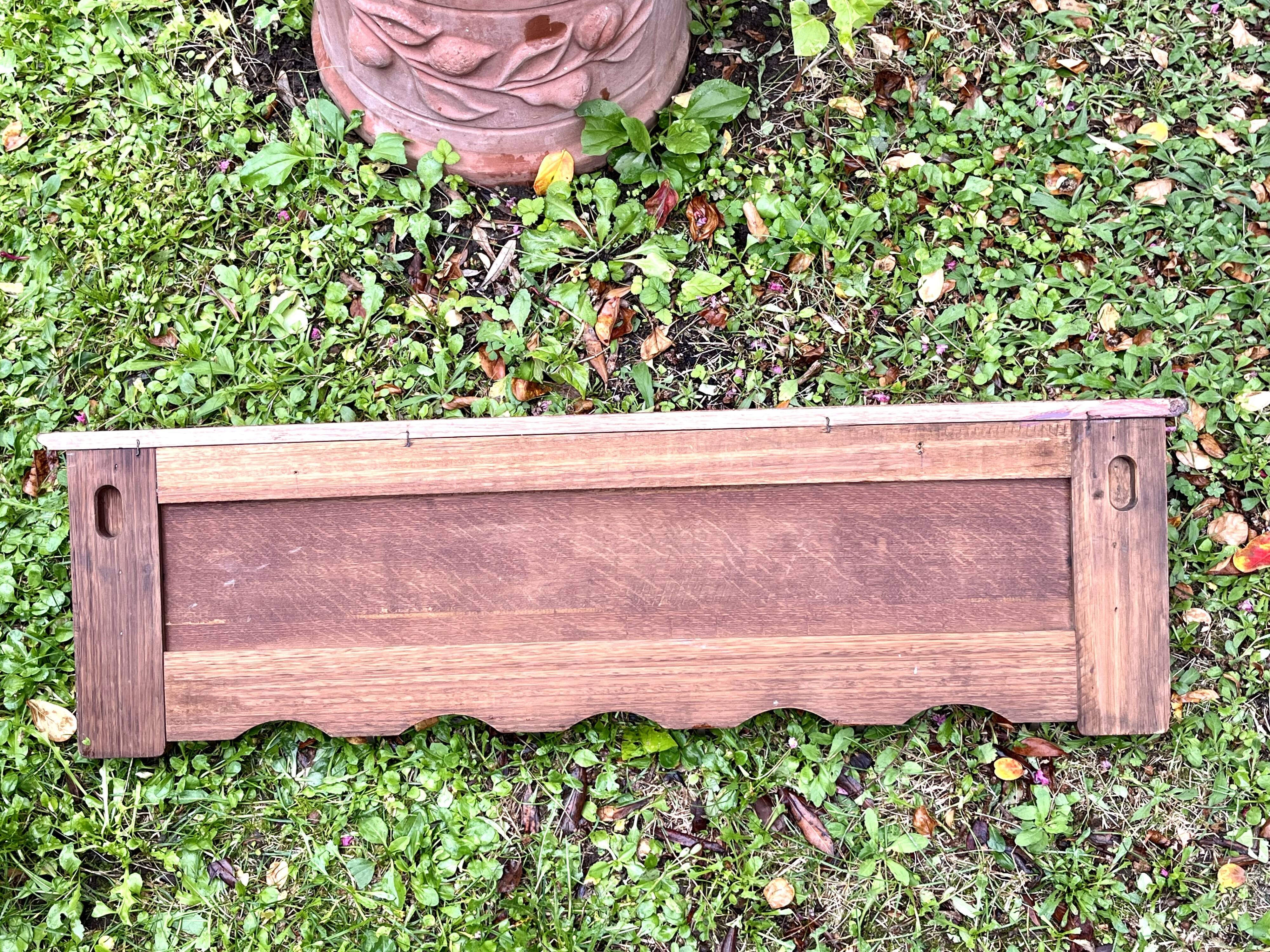 Wall coat rack - 6 hooks - Oak