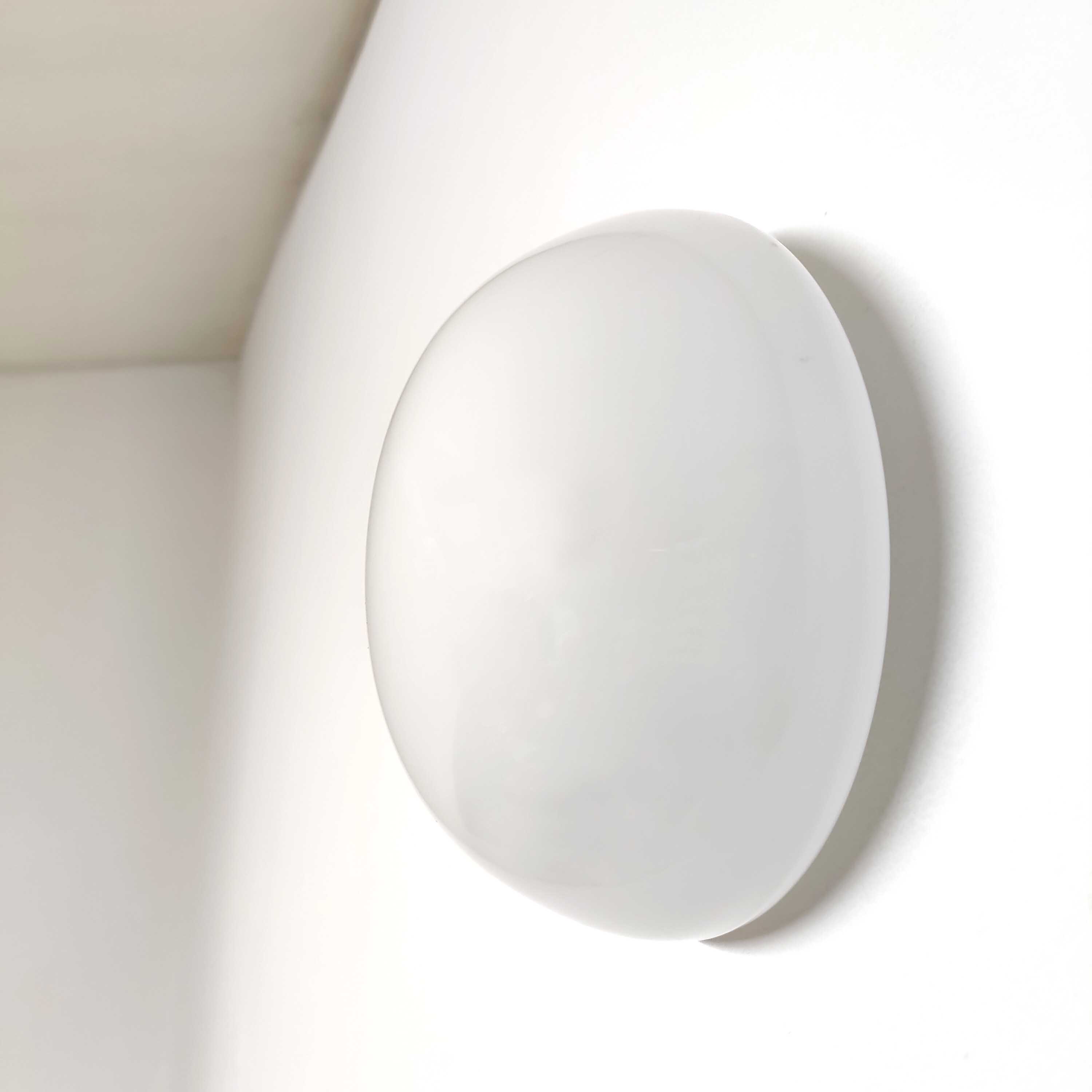 Ceiling lamp wall lamp half sphere globe in white opaline glass