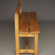 Vintage Rustic Wooden Oak Bench