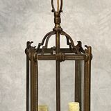Bronze hanging lantern.
