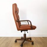Office chair in upholstered skai