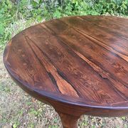 Scandinavian dining table in Rio rosewood.